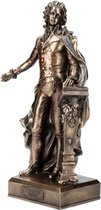 Veronese Design beeld/figuur - Mozart Gebronsd Beeld - zware kwaliteit - zeer gedetailleerd en mooi - (hxbxd) ca. 32cm x 19cm x 9,5cm