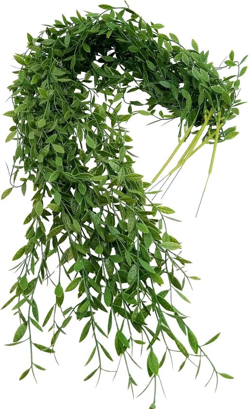 [5 stuks] Kunstmatige klimop hangende slinger 76 stukjes bladeren Ivy Vine Kunstbloemen voor bruiloftsfeest Tuinfestivaldecoratie Wanddecoratie - Donkergroen