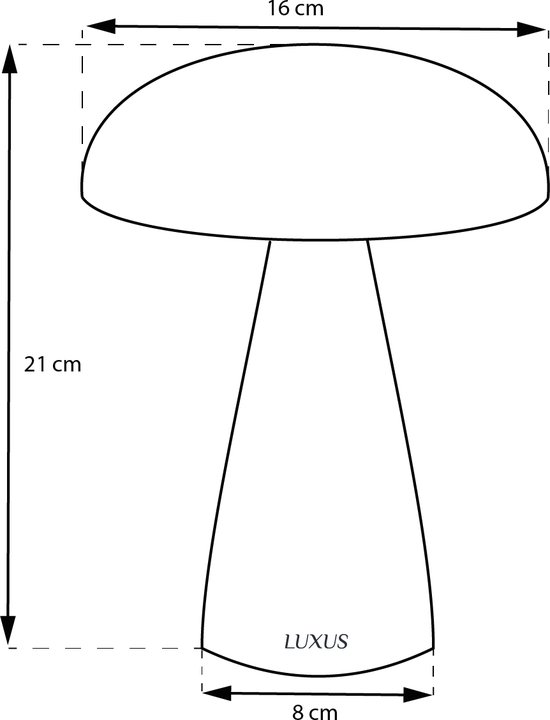 Luxus Tafellamp Touch - Sofia - Goud - H21 x Ø16 - Tafellamp - Terraslamp - Bureaulamp - LED - Oplaadbaar - Dimbaar - Draadloos - Industrieel en modern - Op batterijen -... - Afbeelding 7