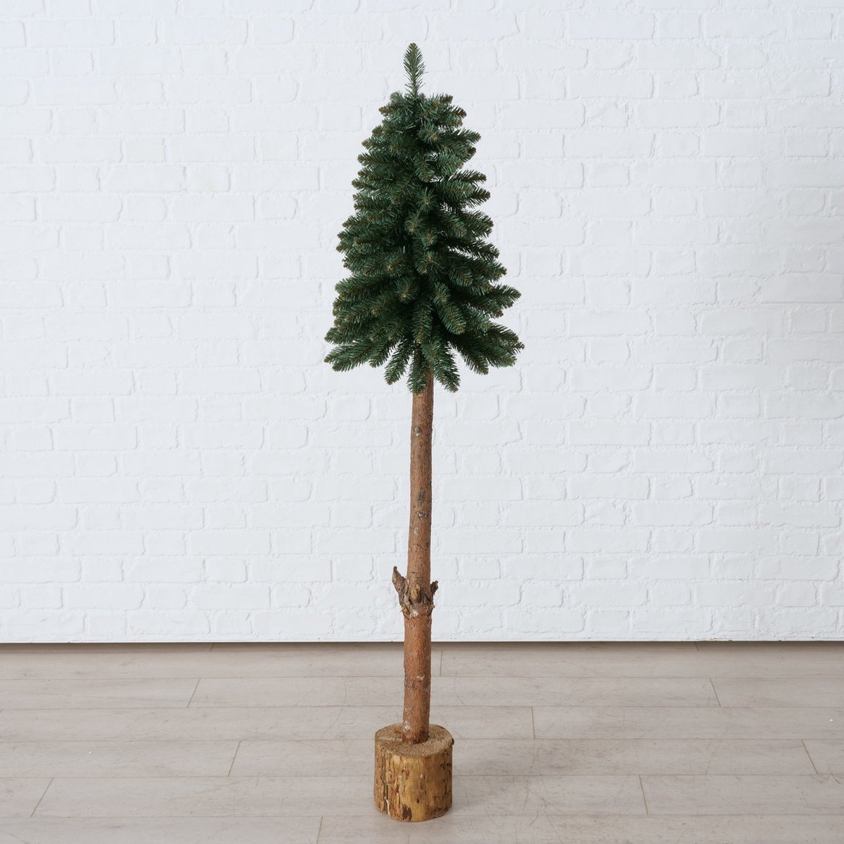 kunst kerstboom 130 cm op houten blokvoet