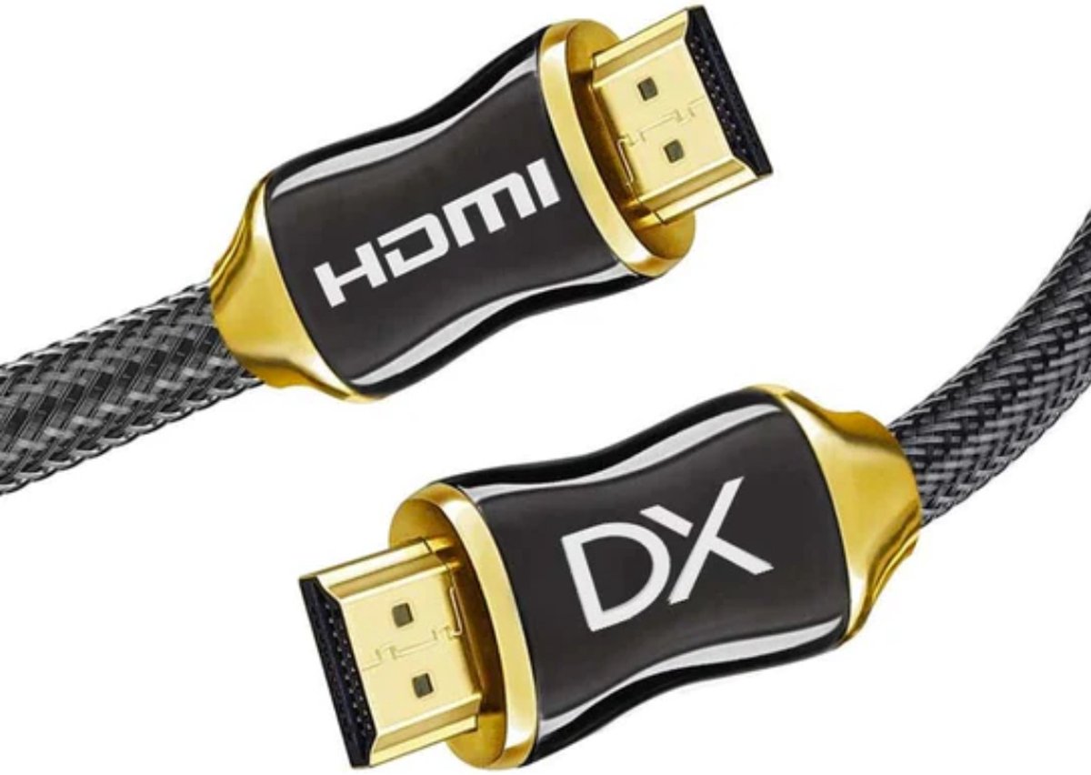 Douxe HDMI Kabel 2.1 - 4K Ultra High Speed (120hz) - HDMI Kabel 8K (60hz) - HDMI naar HDMI - 1.5 Meter - Douxe