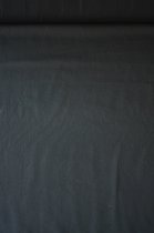 Katoen uni zwart 1 meter - modestoffen voor naaien - stoffen