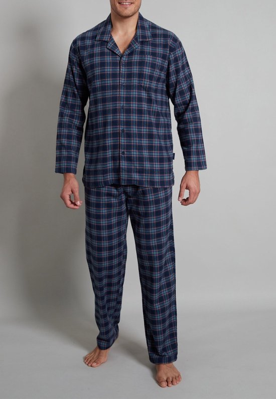 Götzburg Pyjama lange broek - Blauw-Groen - 452201-5200-664 - XL - Mannen |  bol