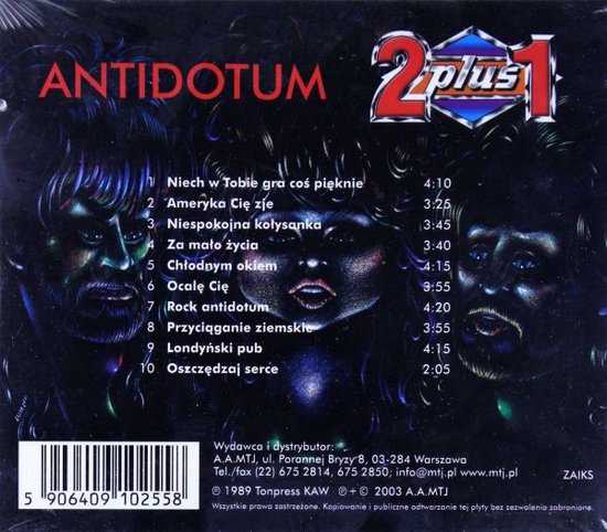 2 Plus 1: Antidotum [CD], 2 Plus 1 | Muziek | bol