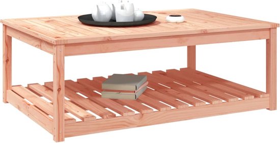 vidaXL Houten Tafel - Tuin Tafel - Tuintafel 121x82,5x45 cm massief douglashout - Buitentafel - Douglas Hout - Tuinset