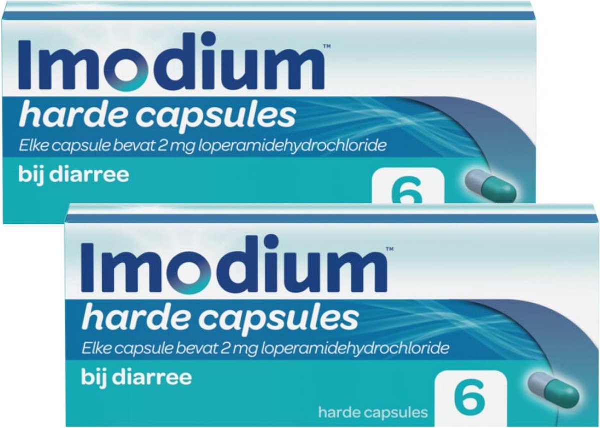 Imodium Capsules 2mg - 2 x 6 capsules - Imodium
