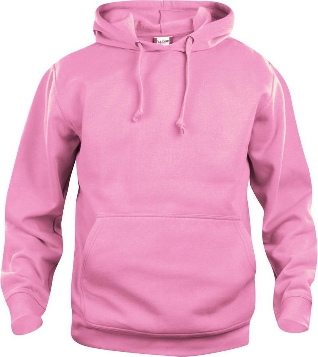 Clique Basic hoody Helder Roze maat M