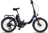 Urbanbiker Mini | Elektrische fiets Opvouwbare | Autonomie 100KM | Zwart | 20"