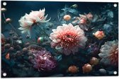 Tuinposter – Bloemen - Planten - Kleuren - 75x50 cm Foto op Tuinposter (wanddecoratie voor buiten en binnen)