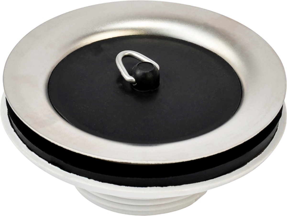 Afvoerplug 6/4 RVS t.b.v. Spoelbak