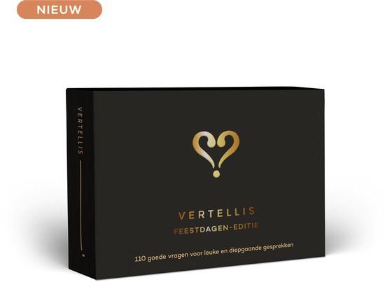 Vertellis Feestdagen-editie XL - Vragenkaartspel -Hart open telefoon uit tijdens de feestdagen. Vertellis Feestdagen-editie XL - Vragenkaartspel -Hart open telefoon uit tijdens de feestdagen.