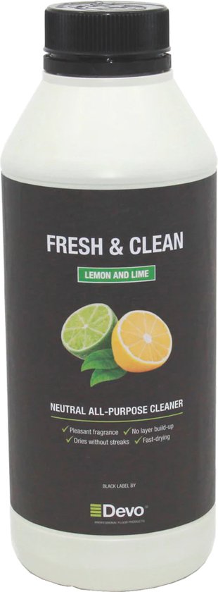 Devonatural parketreiniger fresh&clean lemon and lime 1 liter