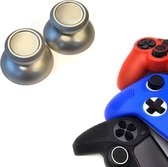 Gadgetpoint | Gaming Thumbgrips | Performance Antislip Thumbsticks | Joystick Cap Thumb Grips | Accessoires geschikt voor Playstation PS4 PS5 & Xbox & Nintendo Pro Controller | Glimmend - Zilver