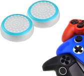 Gadgetpoint | Gaming Thumbgrips | Performance Antislip Thumbsticks | Joystick Cap Thumb Grips | Accessoires geschikt voor Playstation PS4 PS5 & Xbox & Nintendo Pro Controller | Wit/Lichtblauw