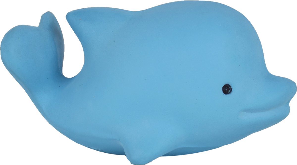 TIKIRI Mijn Eerste Oceaandiertje - Dolfijn - Natuurlijk Rubber - Met Belletje - 0 Jaar