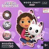 Trefl - Puzzles - "Wood Craft Junior" - Gabby and her Kitty / Universal Gabby's Dollhouse_FSC Mix 70%