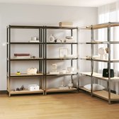 The Living Store Opbergrek - 100x50x200cm - Zilver