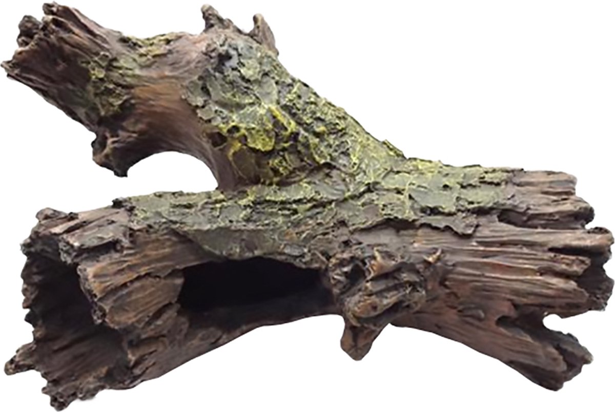 Duvoplus - Aquariumdecoratie - Vissen - Decoratie Boomstronk 23,5x17x9cm - 1st