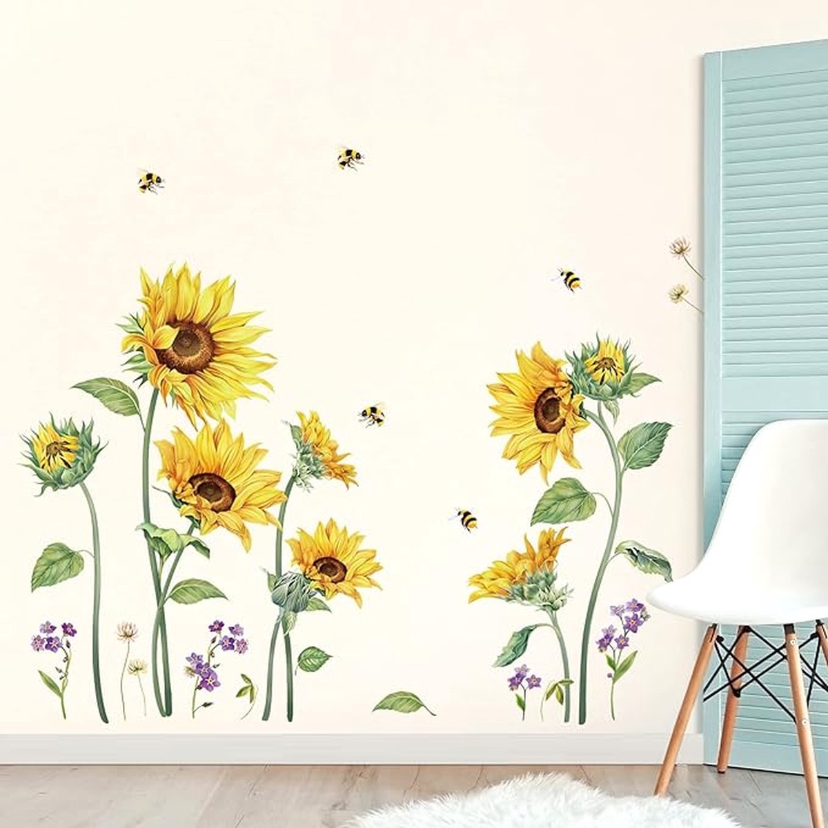 Stickers Muraux Tournesol Jardin Fleur Stickers Muraux Chambre à