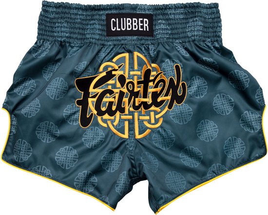 Fairtex BS1915 Clubber Muay Thai Shorts - Groen - maat XXL