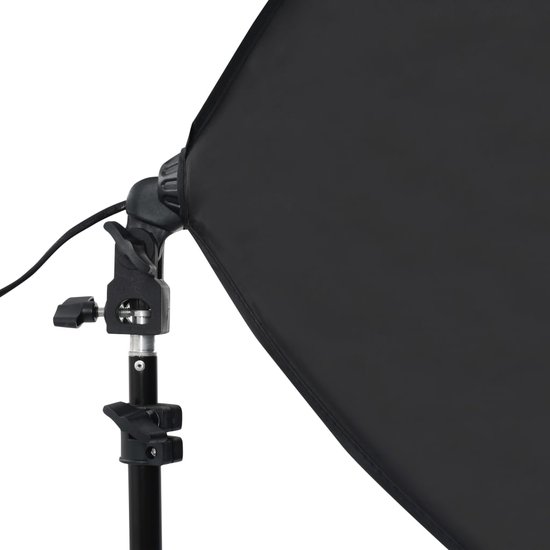 Foto: Vidaxl fotostudioset met softboxlampen en achtergronden