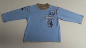 Trui - T shirt lange mouw - Jongens - Bleek blauw - les Pingouins - 1 jaar 74