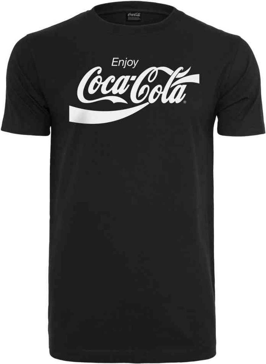 Merchcode Coca Cola - Logo Heren T-shirt - L - Zwart
