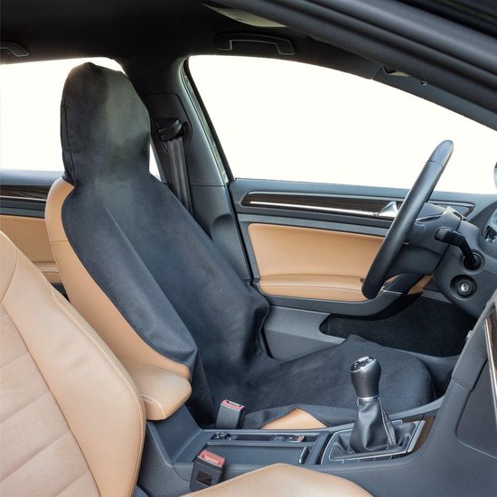 Coussin de siège de voiture étanche 2 pièces protecteurs de siège de voiture  en cuir