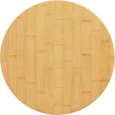 The Living Store Bamboe Tafelblad - 50 x 2.5 cm - Duurzaam - Veelzijdig - Eenvoudig schoon te maken