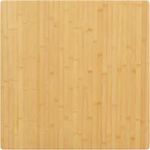 The Living Store Bamboe Tafelblad - 70 x 70 x 1.5 cm - Duurzaam en veelzijdig - Afgeronde randen - Eenvoudig schoon te maken - Uniek en exclusief - The Living Store