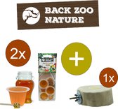 Back Zoo Nature Fruitkuipjes Honing - Vogelsnack - Inclusief houder