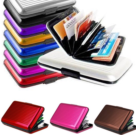 Porte-cartes en aluminium I Porte-cartes I Portefeuille en aluminium I Portefeuille I Porte-cartes I Argent