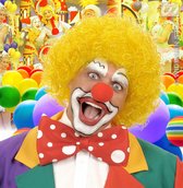 Widmann - Clown & Nar Kostuum - Pruik, Clown Geel - Geel - Carnavalskleding - Verkleedkleding