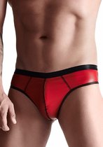 LINGERIE OUTLET Wetlook Brazilian Style Briefs for Men - S red 2XL