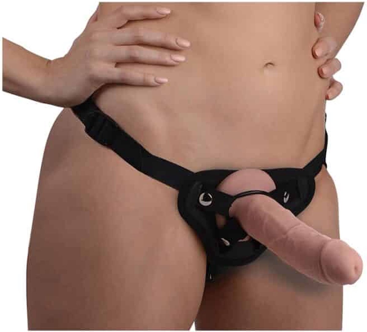 Goedkoopste Strap U Brazen Siliconen Dildo Met Harnas - 20 Cm