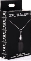 XR Brands - Charmed AH103 - Vibrating Silicone Teardrop Necklace - Black