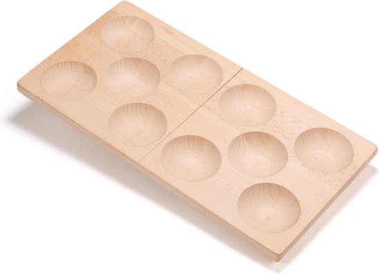 Ballen berkenhout, onafgewerkte ronde kralen, doe-het-zelfartikelen (19 mm, set van 50) - Nederland