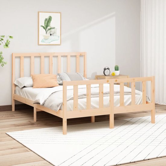 vidaXL Stapelbed 90x190 cm massief grenenhout wit, bed, stapelbedframe, bedden, bedframe, bed frame, bedframes, stapelbedframes, bed frames