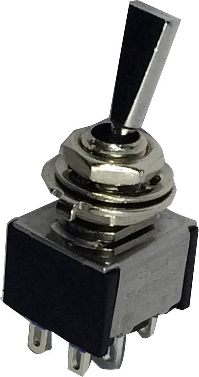 TRU COMPONENTS 1587784 TC-TA202F1 Tuimelschakelaar 250 V/AC 3 A 2x aan/aan Continu 1 stuk(s)