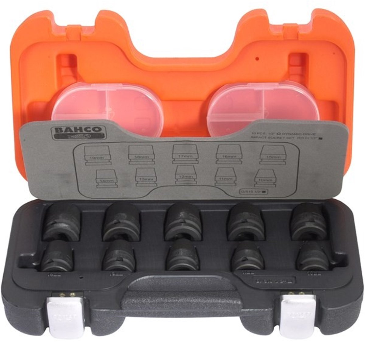 Bahco 10-delig 10-19mm slagdopset 1/2 - d/s10 afbeelding