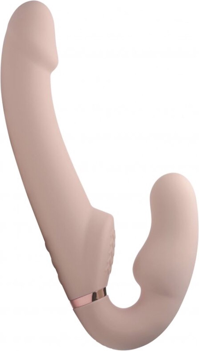 Goedkoopste Evoke Opblaasbare en Vibrerende Strapless Strap-on - Light