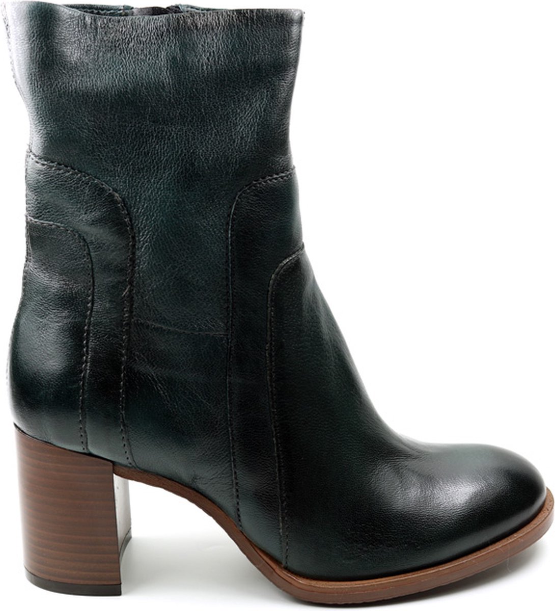 Mjus Stivaletto Donna Maia P26206 – Pelle Nera – Tacco A Blocco 7 Cm – Taglia 36