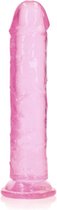 Straight Realistic Dildo Suction Cup - 9'' / 23 - Pink