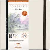 Fontaine aquarel notebook 21 x 21 cm 300g hot pressed