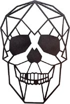 LBM Skelet - muurdecoratie - 34 cm - zwart