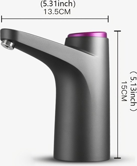 Auauy Tafel waterdispenser, slimme tafelblad dispensers met 6 niveaus voor 22,7 l en universele bidons, USB draagbaar opladen, automatische waterbidon dispenser voor thuis, kantoor of buiten (wit Auauy Tafel waterdispenser, slimme tafelblad dispensers met 6 niveaus voor 22,7 l en universele bidons, USB draagbaar opladen, automatische waterbidon dispenser voor thuis, kantoor of buiten (wit