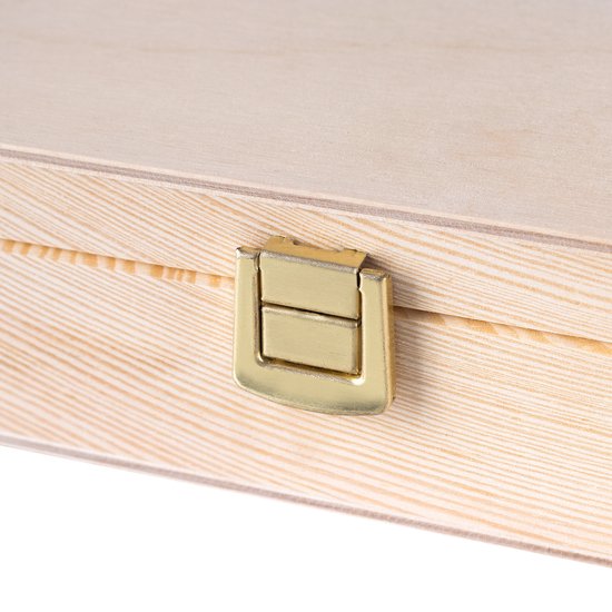 Creative Deco Boîte En Bois Non Peint 24x10,5x5,7cm - Coffret Rangement Souvenirs