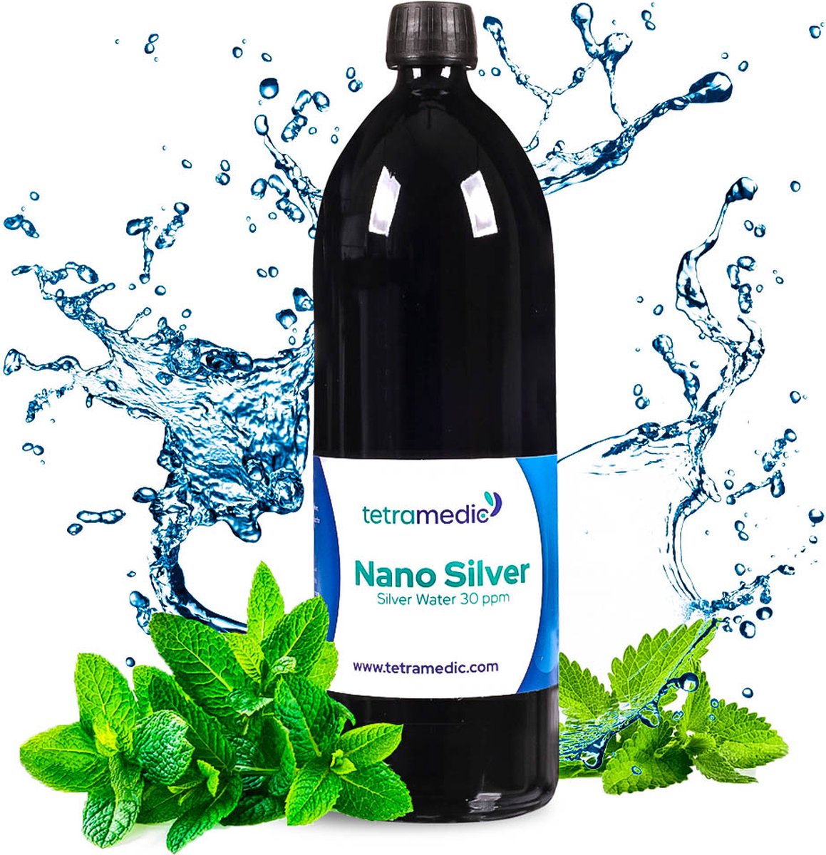 Goedkoopste Colloïdaal Zilverwater / Nano Zilver - Tetra Silver - 1000ml - 30ppm