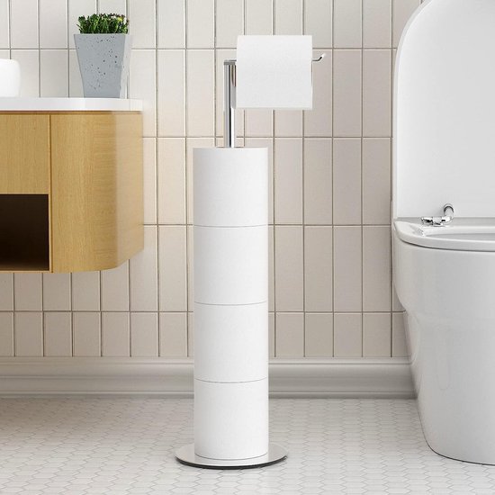 Brabantia 280504 ReNew Collection toiletpapierstandaard, mat zwart