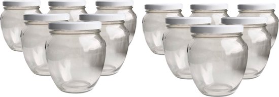 APS 6 Bouteilles Verre WECK Originales 1L Avec Couvercle - Jus, Smoothies, Vinaigrettes